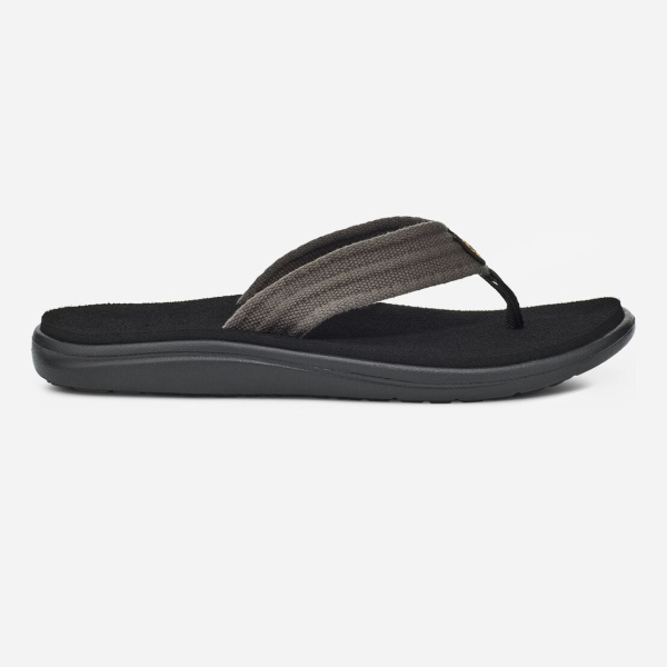 Hungary Teva Voya Canvas Flip - Férfi Papucs Szürke / Fekete - 051-FALHT